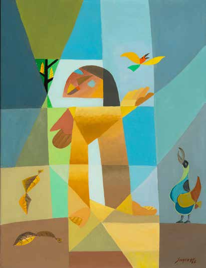 Petite fille aux oiseaux